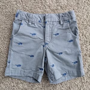 babyGap Embroidered Gray Chino Shorts Blue Sunglasses 5T